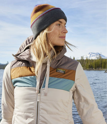 Women's Mountain Classic Puffer Hooded Jacket, Colorblock | L.L.Bean near me