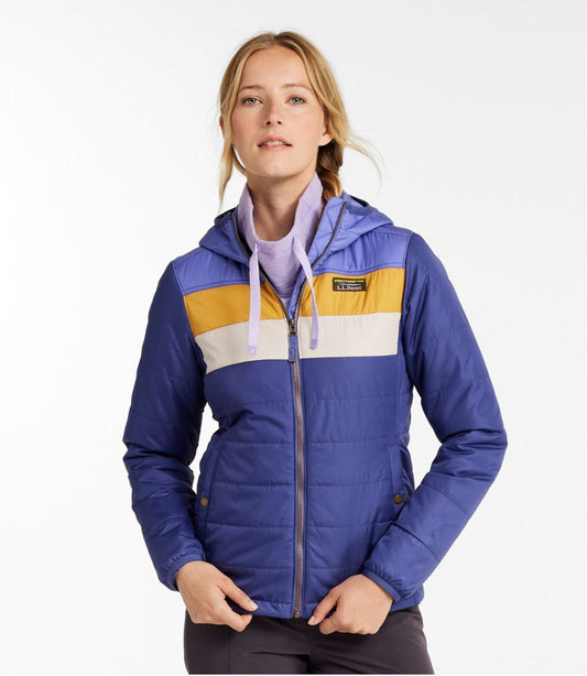 Women's Mountain Classic Puffer Hooded Jacket, Colorblock | L.L.Bean near me