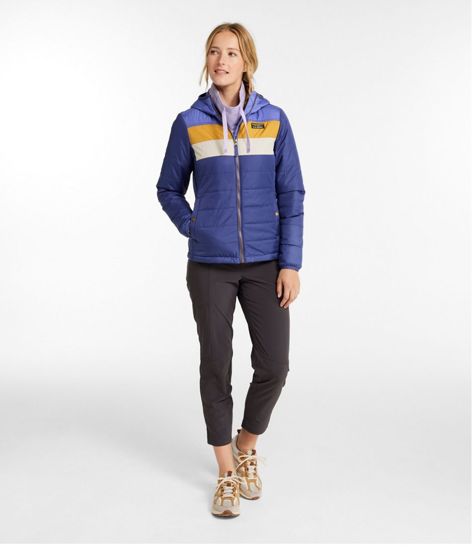 Women's Mountain Classic Puffer Hooded Jacket, Colorblock | L.L.Bean near me