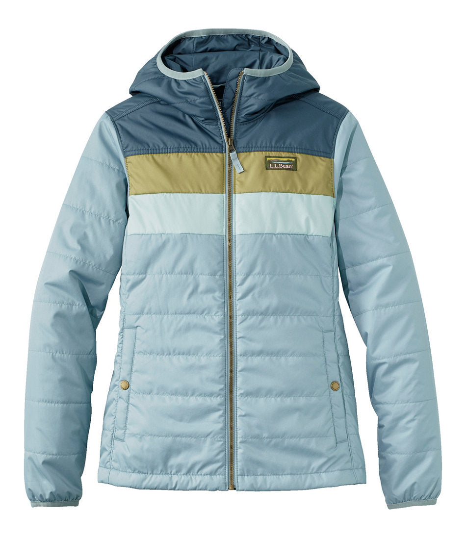 Women's Mountain Classic Puffer Hooded Jacket, Colorblock | L.L.Bean near me - US 9076