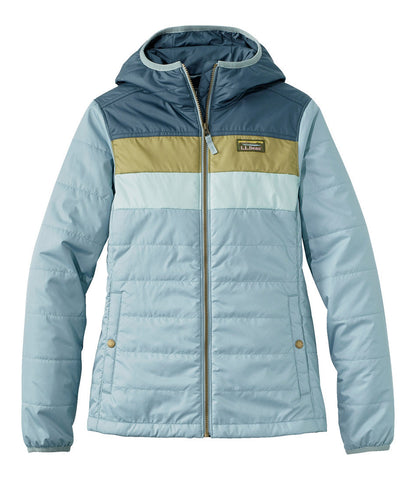 Women's Mountain Classic Puffer Hooded Jacket, Colorblock | L.L.Bean near me - US 9076