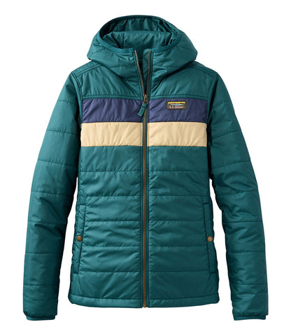 Women's Mountain Classic Puffer Hooded Jacket, Colorblock | L.L.Bean near me - US 9076