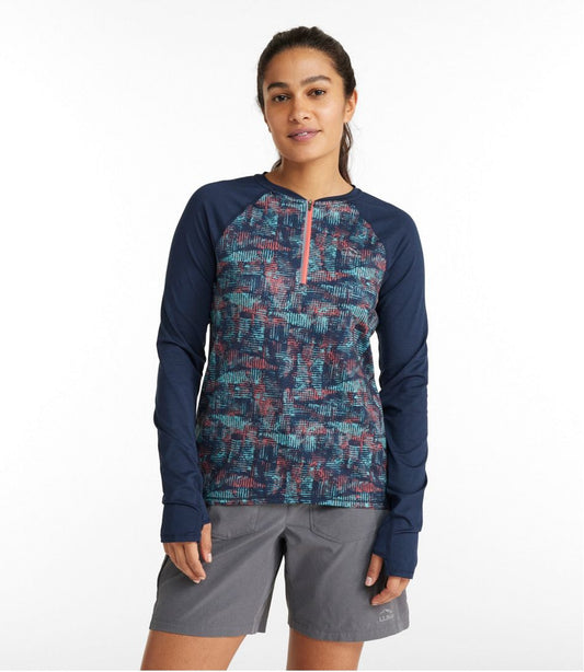 Women's Comfort Cycling Jersey, Long-Sleeve Print | L.L.Bean online