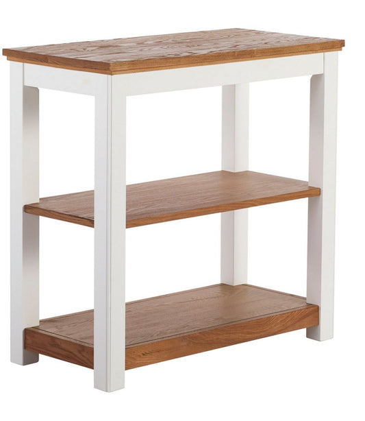 Painted Farmhouse Two-Shelf Console, Wood Top | L.L.Bean discount