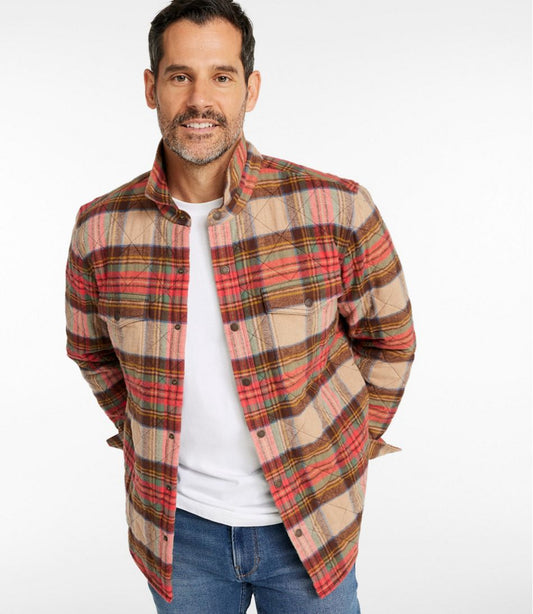 Men's Quilted Scotch Plaid Flannel Shirt Jac | L.L.Bean sale