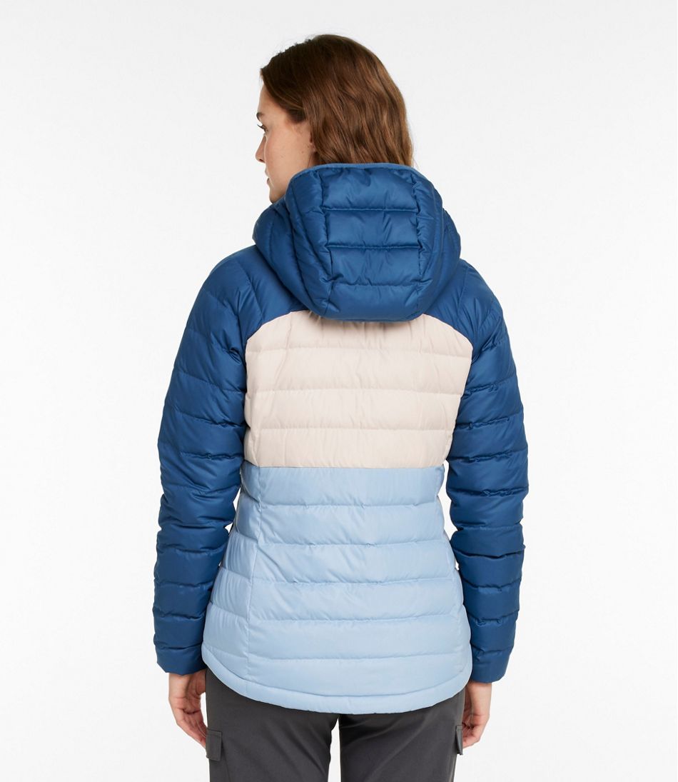 Women's Bean's Down Hooded Jacket, Colorblock | L.L.Bean discount