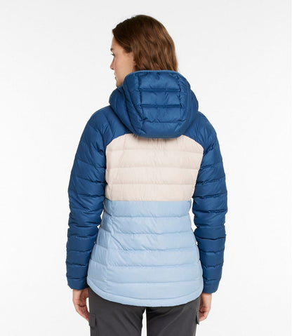 Women's Bean's Down Hooded Jacket, Colorblock | L.L.Bean discount