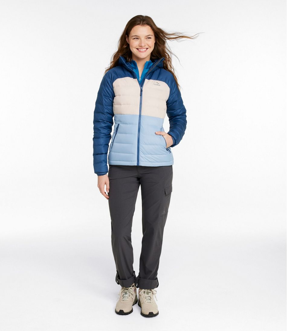 Women's Bean's Down Hooded Jacket, Colorblock | L.L.Bean discount