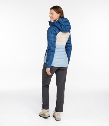 Women's Bean's Down Hooded Jacket, Colorblock | L.L.Bean discount