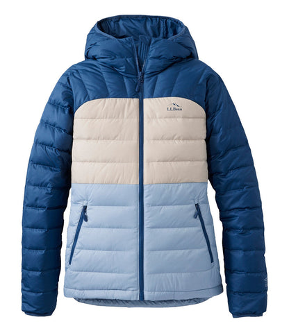 Women's Bean's Down Hooded Jacket, Colorblock | L.L.Bean discount - US 2887