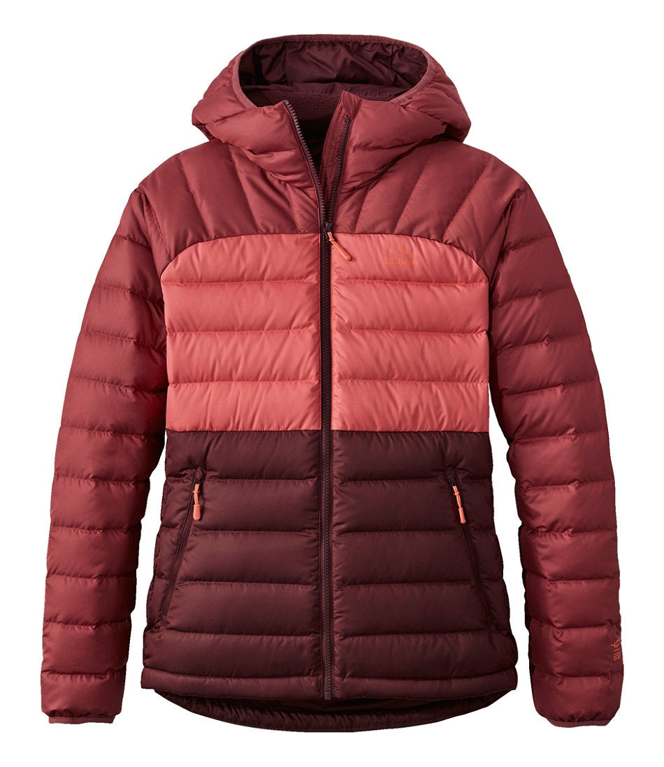 Women's Bean's Down Hooded Jacket, Colorblock | L.L.Bean discount - US 2887
