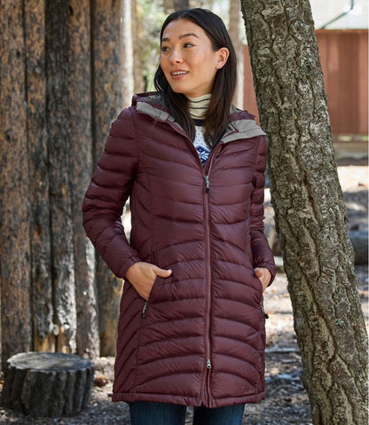 Women's Ultralight 850 Down Hooded Coat, Three-Quarter Length | L.L.Bean near me