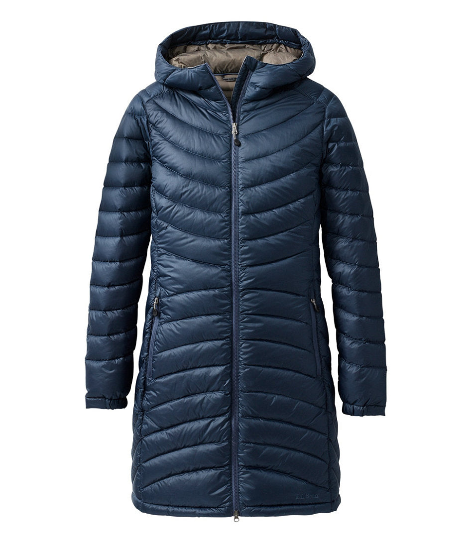 Women's Ultralight 850 Down Hooded Coat, Three-Quarter Length | L.L.Bean near me - US 7589